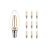 Multipack 10x Noxion Lucent LED E14 Candle Filament Clear 2.5W 250lm - 827 Extra Warm White | Replaces 25W