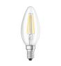 Osram Classic LED E14 Candle Filament Clear 4.5W 470lm - 827 Extra Warm White | Dimmable - Replaces 40W