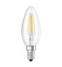 Osram Classic LED E14 Candle Filament Clear 6.5W 806lm - 827 Extra Warm White | Replaces 60W