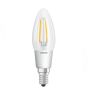 Osram Classic LED E14 Candle Filament Clear 4.5W 470lm - 827 Extra Warm White | Dimmable - Replaces 40W