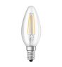 Osram Classic LED E14 Candle Filament Clear 5W 470lm - 827 Extra Warm White | Dimmable - Replaces 40W