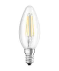 Ledvance Classic LED E14 Candle Filament Clear 4W 470lm - 827 Extra Warm White | Replaces 40W