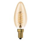 Ledvance Vintage 1906 LED E14 Candle Gold 3.4W 250lm - 822 Extra Warm White | Dimmable - Replaces 25W